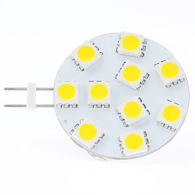 Бесплатная доставка G4 светодиодный светильник 10led SMD 5050 12VDC 12VAC 220LM 2W светодиоидная
