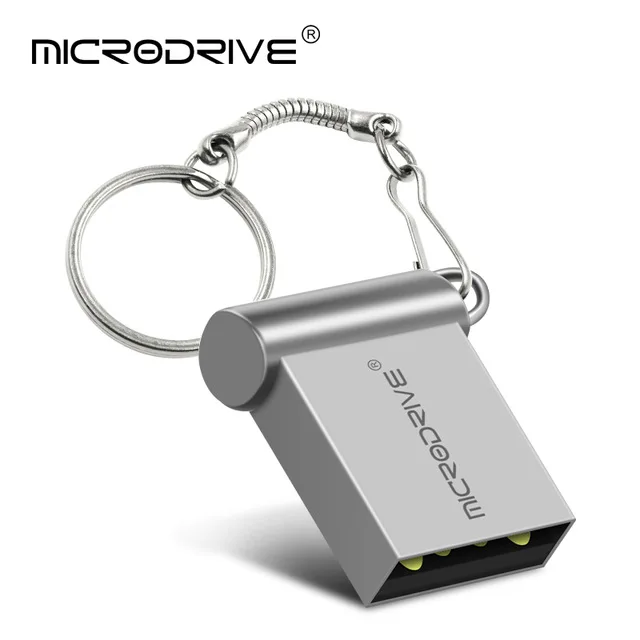 Серебристый Супер мини металлический usb ключ 64 Гб USB флеш-накопитель cle usb 32 ГБ Портативный 4 ГБ 8 ГБ 32 ГБ 64 Гб карта памяти 128 ГБ флеш-накопитель - Цвет: Серебристый