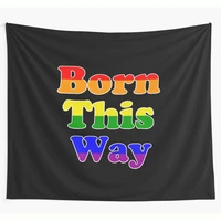 equality symbols human sign lgbt flag gay pride born in this way transgender bisexual tapestry horizontal wall hanging