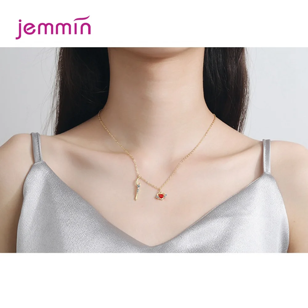 Ins горячая Распродажа 925 стерлингового серебра с милыми сердечками и золотое