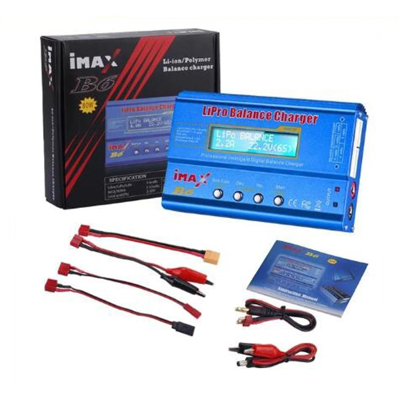 80W no adapter IMAX B6 80 Вт Зарядное устройство Lipo NiMh Li-Ion Ni-Cd цифровой RC B6 Lipro баланс зарядное устройство Dis зарядное устройство+ 12 В 5A адаптер - Цвет: 80W no adapter