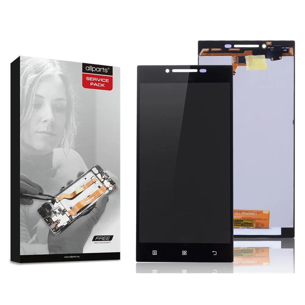 Дисплей для LENOVO P70 LCD A P70A в сборе с тачскрином на рамке Оригинал черный