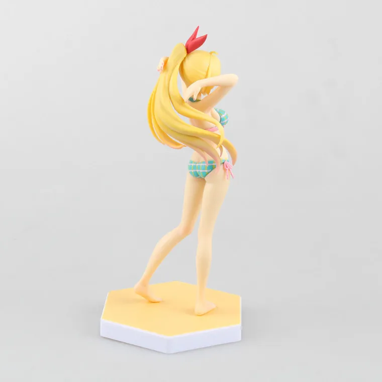 Японская аниме экшн-фигурка Nisekoi Kirisaki Chitoge Queen купальник бикини Ver 16 см модель из