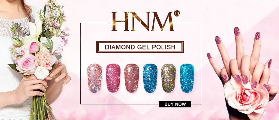 HNM новейший 8 мл бриллиантовый блеск с ультрафиолетовым свечением гель лак для ногтей супер Bling блестящие блестки Narl Art лак светодиодный светильник DIY Lucky лак эмаль