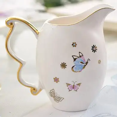 Европейские кофейные чашки набор блюдец из костяного фарфора чайная чашка