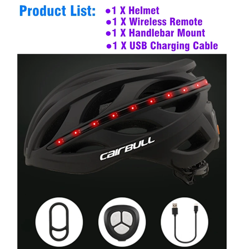 Cairbull Новый умный Bluetooth велосипедный шлем с подсветкой безопасный дорожный горный