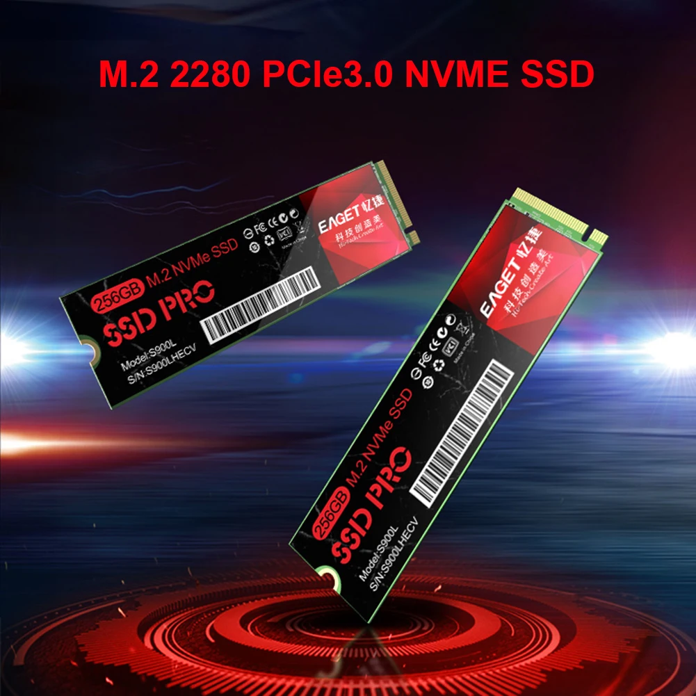 

Внутренний твердотельный накопитель EAGET S900L, 1 ТБ, 512 ГБ, 256 ГБ, 128 ГБ, PCIe 3,0 NVMe M.2 2280, Внутренний твердотельный накопитель, внутренний SSD