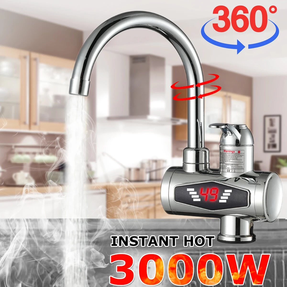 Мгновенный Электрический водонагреватель без резервуара смеситель для кухни с