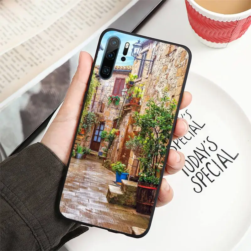 

travel italy France London Flower World Places Phone Case For Huawei P40 P20 P30 Mate 40 20 10 Lite Pro Nova 5t P Smart 2019