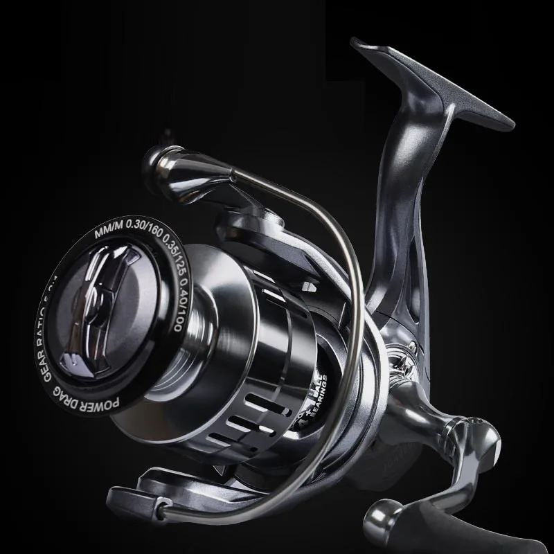 Новый стиль металла 3000 4000 серии Рыболовная катушка Макс Перетащите 8 кг 5 2: 1