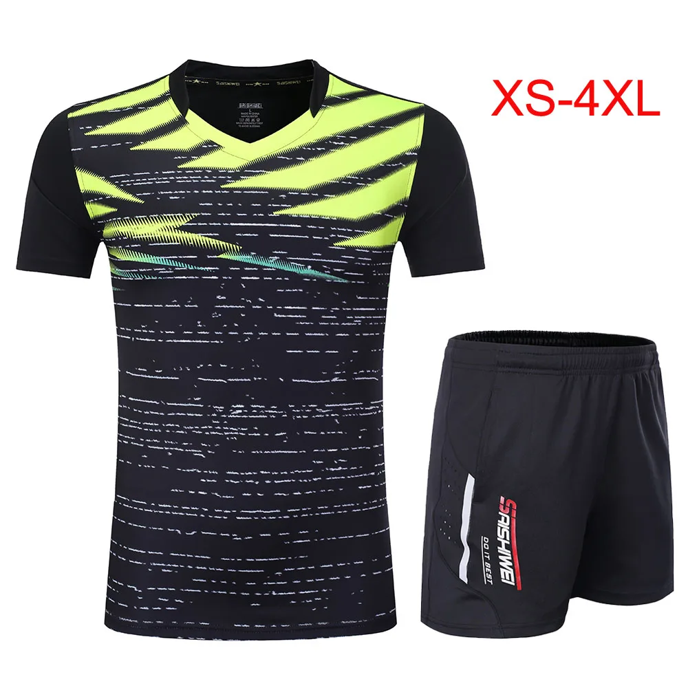 Горячая новинка быстросохнущая футболка для бадминтона Мужская/Женская