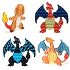 Антистрессовые фигурки покемонов Push Bubble, аниме чармандер, для снятия беспокойства, сенсорные игрушки для детей, рождественские подарки