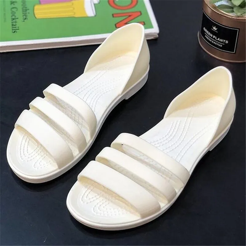 

Сандалии женские с открытым носком, повседневные шлепанцы на платформе, летняя модная обувь, большие размеры