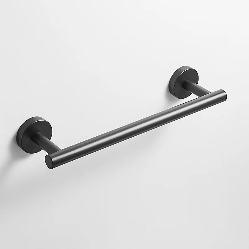 Набор аксессуаров для ванной комнаты из нержавеющей стали черный крючок халата