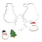 Формочки для выпечки в форме Санты, снеговика