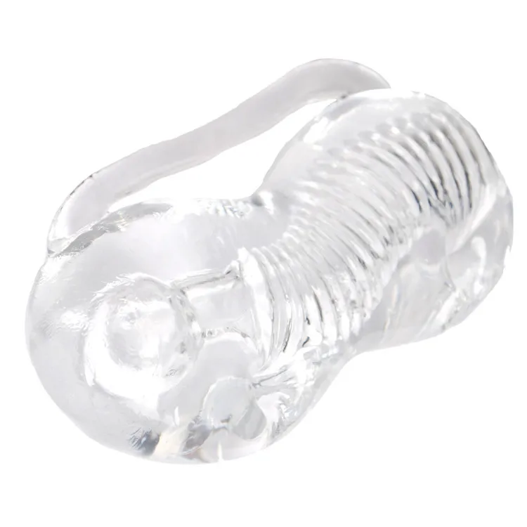 Male Masturbation Silicone Cup Stroker Anal Sex Oral Toys Product for Men Transparent Body Massage | Красота и здоровье