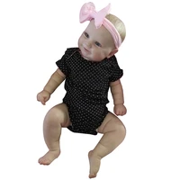 5060cm two options reborn baby doll toddler real soft touch maddie with hand drawing hair high quality handmade doll