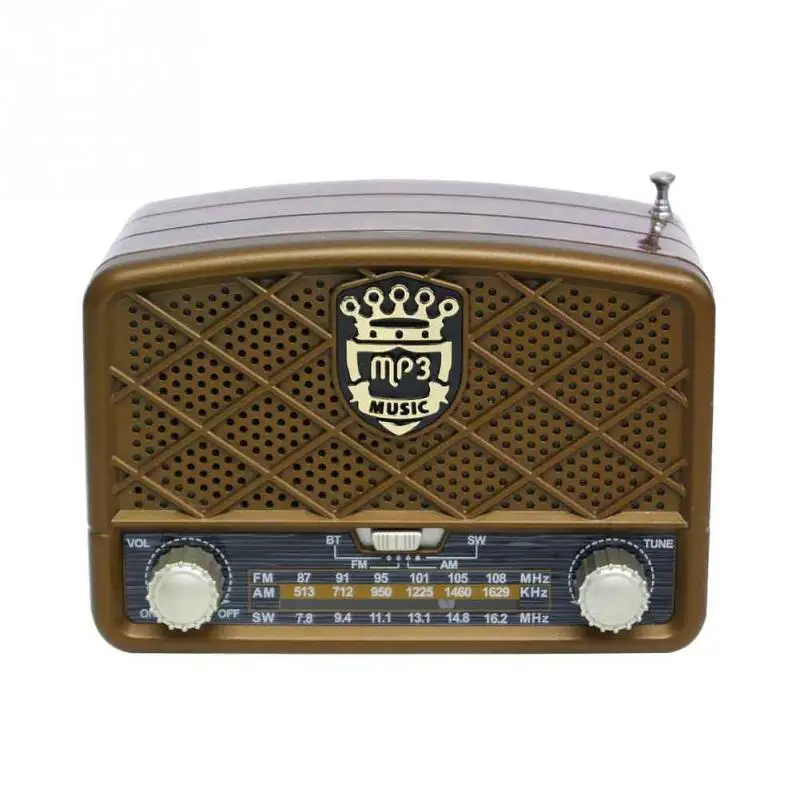 MIni Portable Retro Radio Handheld Receiver AM FM SW Support AUX USB TF MP3 Phone Music Player Rechargeable Bluetooth Speaker |