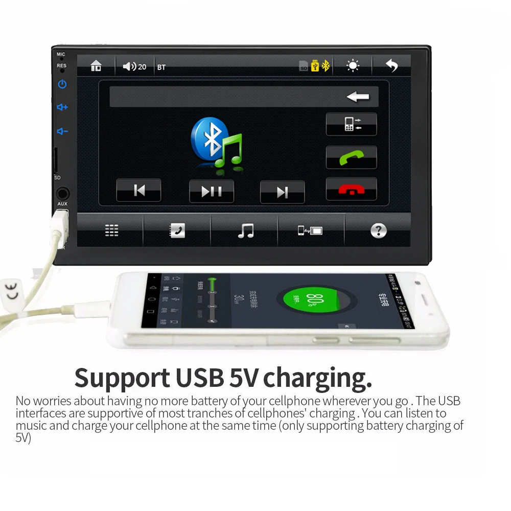 Автомагнитола 2din автомагнитола carplay Полноэкранный сенсорный экран