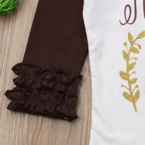 Pudcoco Единорог малыш день благодарения Дети Малыши Девочки с длинным рукавом