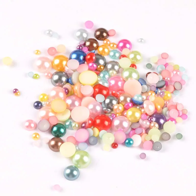 Полукруглые бусины из АБС пластика с имитацией жемчуга 3 12 мм|Бусины| |