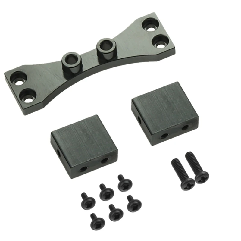 

Metal Pull Rod Base Seat with Servo Bracket Mount for MN D90 D91 D96 D99S 1/12 RC Car Truck Accessory Black