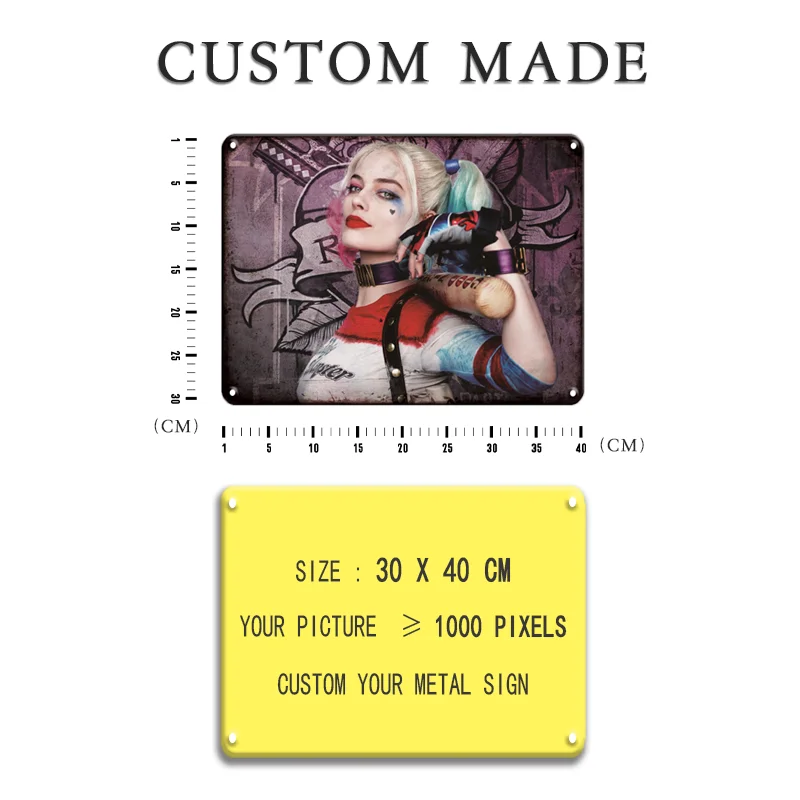 Винтажная табличка на заказ металлическая жестяная вывеска Ретро домашний декор