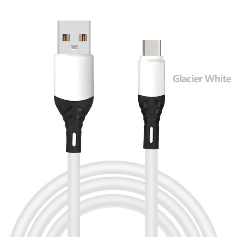 

USB Type C Cable for XiaoMi red mi note 9 3A Fast Charging Liquid Silicone Mobile Phone Data Cable For Huawei P30 P20