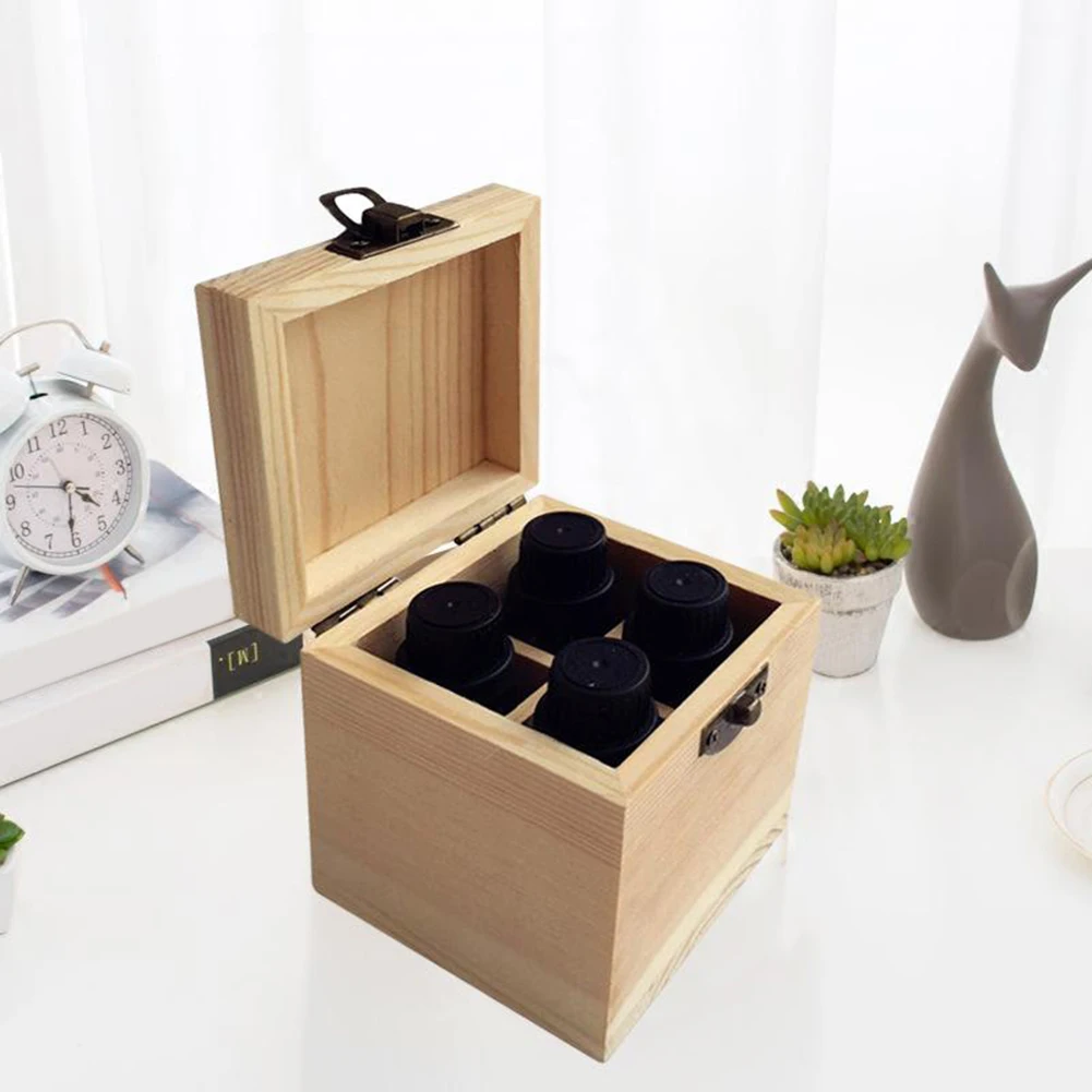 Ящик для хранения эфирных масел 4 отделения | Дом и сад