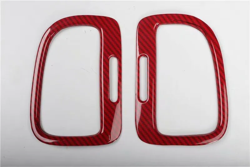 1 партия автомобильные наклейки ABS красное углеродное волокно внутри