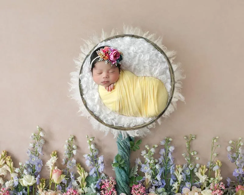 Фон для фотосъемки с цветами новорожденных баннер Фотокабины студийный фон