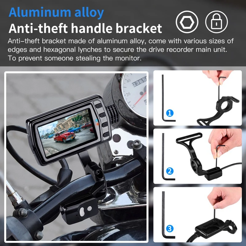 구매 방수 오토바이 레코더 HD 와이파이 듀얼 렌즈 1080P 기관차 레코더 GPS 트랙 오토바이 대시 캠 비오는 날 사용하기에 안전 저렴한 방수 오토바이 레코더 HD 와이파이 듀얼 렌즈 1080P 기관차 레코더 GPS 트랙 오토바이 대시 캠 비오는 날 사용하기에 안전