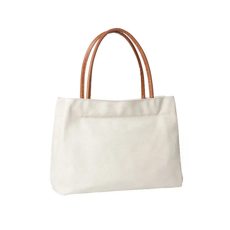 

2021 New Fashion Densified Canvas Tote Bag Women's Single Shoulder Large Capacity Handbag Nature Style Casual Female Purse