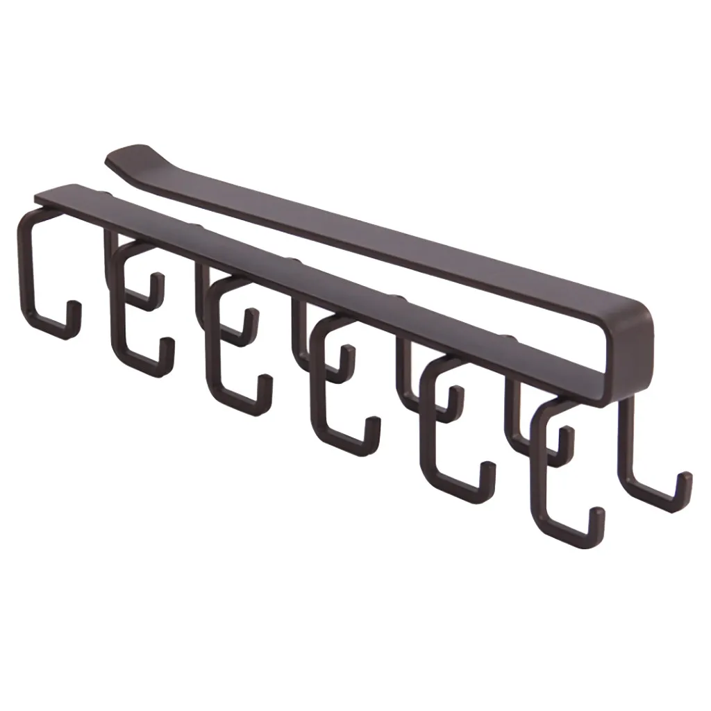 

Hanging Cup Holder Cabinet Clip-Type Hook Hanging Type Punch-Free Seamless Hook Creativity Organization Kitchen Tools & Gadgets