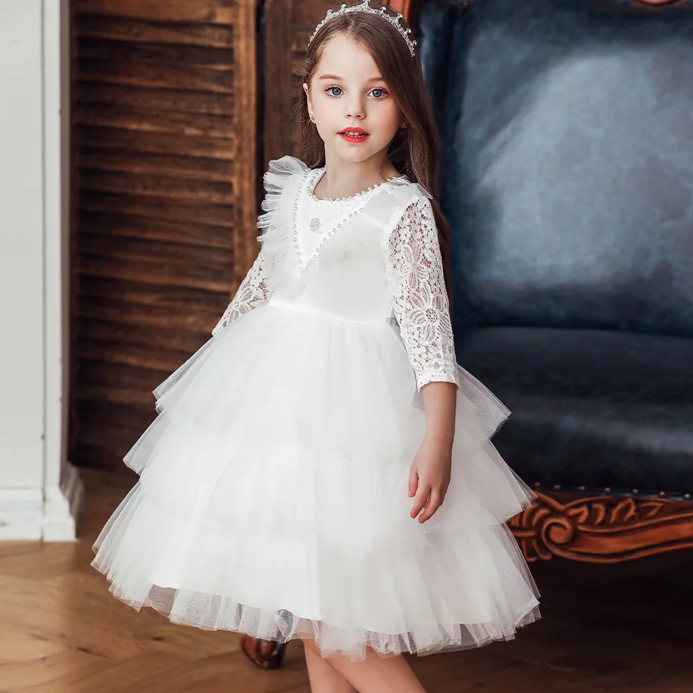 Платье принцессы на день рождения для девочек Реквизит фотосессии Свадебные