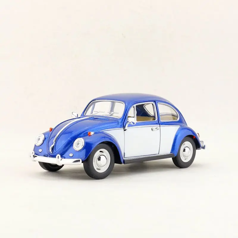 Kinsmart VW classic Beetle 1967 1:32 5 дюймов литой под давлением Металлический Игрушечный Автомобиль из сплава оттягивающийся автомобиль в подарок для детей - Цвет: Темно-синий