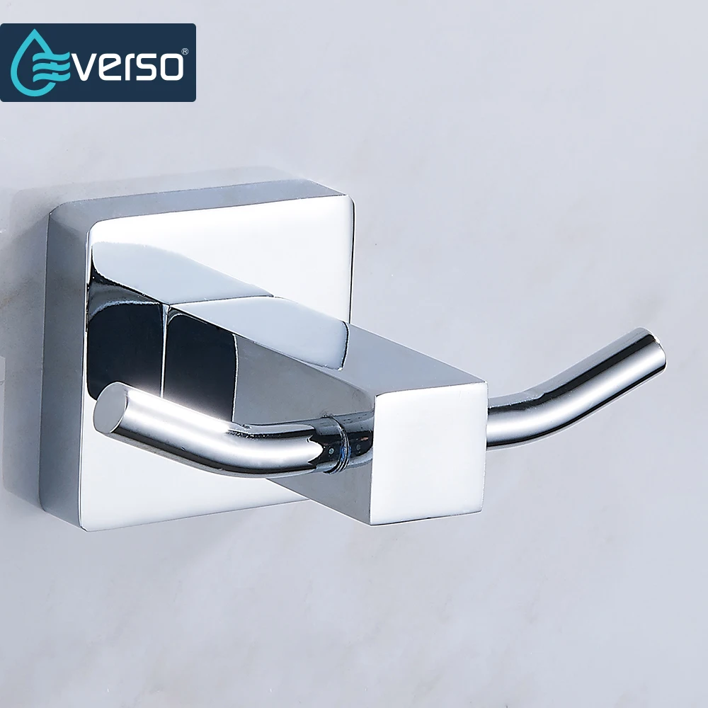 EVERSO 2 Крючки из нержавеющей стали Крючки для халатов Дом Кухня вешалка для полотенец стеллаж для хранения одежды инструмент настенный крюк, крючок для одежды