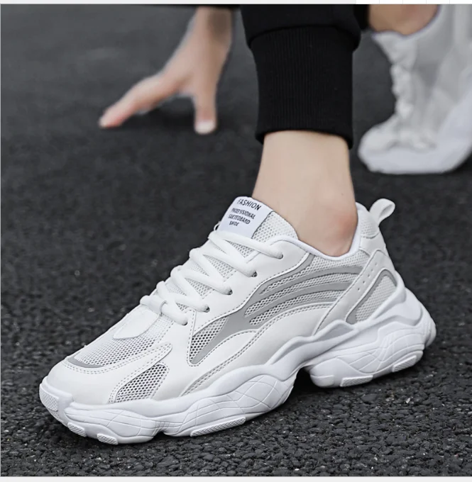 Новая мужская обувь Дышащая Студенческая Повседневная Трендовая с сетчатым