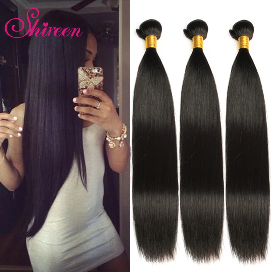 Shireen перуанские прямые волосы 4 пучка Remy человеческие волосы для наращивания 10-28 дюймов Натуральные Цветные Волнистые волосы пучки волос ткачество