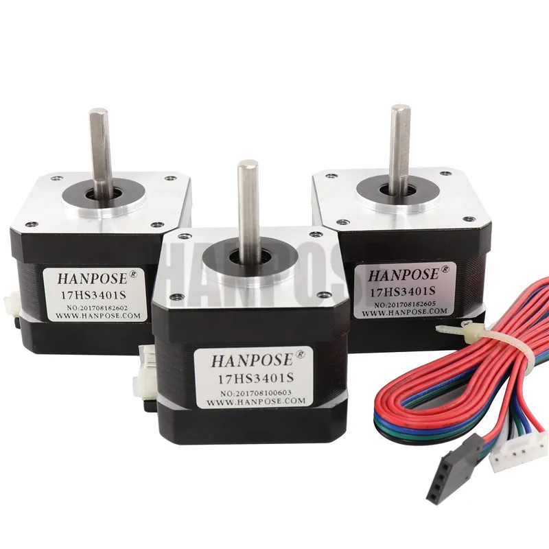 

10pcs/lot Nema 17 Stepper Motor 17HS3401S 42 motor 42BYGH 1.3A 4-lead for 3D printer Various instrument acce Free shipping