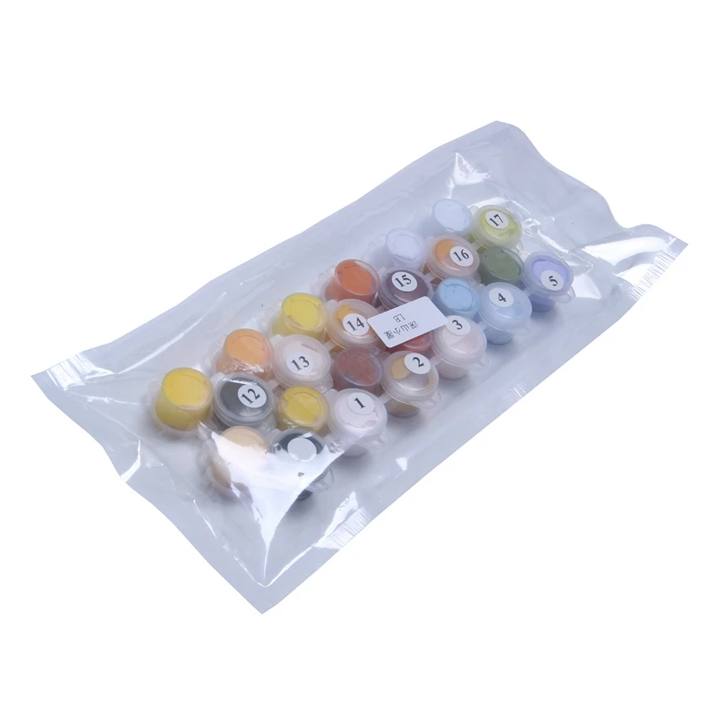 

2 Set Canvas DIY Digital Oil Painting Kit Paint By Numbers No Frame Decor 16X20 Inch, Maple Leaf Bridge & Mountain Hut