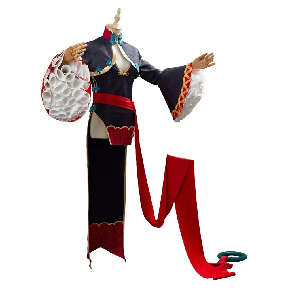 

Cosplay Fate Grand Order Shuten douji Cosplay Costume Wig Kimino Cheongsam Dress For Adult Women Girls Halloween Party Costume