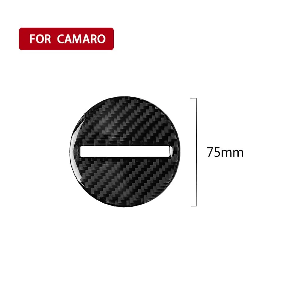 

For Chevrolet Camaro 2017-2019 Carbon Fiber Interior Steering Wheel Logo Decorative Sticker Car Accessories