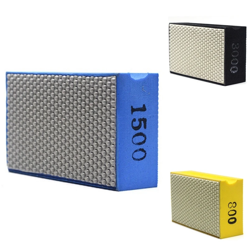 

Diamond Hand Polishing Pad for Stone Glass Ceramic Marble Granite ,90x55mm