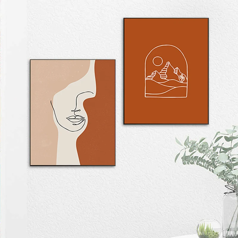 Абстрактная декоративная живопись настенное искусство простые картины