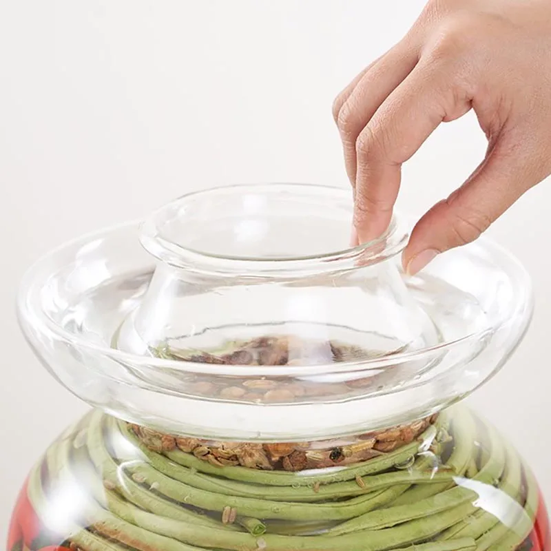 Прозрачная стеклянная банка для маринования Корейская бутылка пищевой