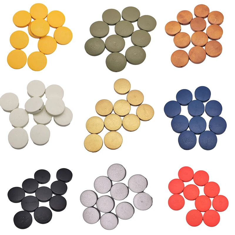 

Fkewyy 20MM Round Geometric Natural Wooden Beads For Jewelry Necklace Making Diy Children Kids Teething Home Crafts Decoration