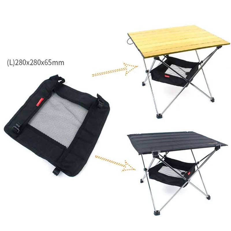 

Folding Table Storage Hanging Basket Outdoor Wild Rack Camping Bag Finishing Net For Chair Picnic Table Hanger Storage Basket