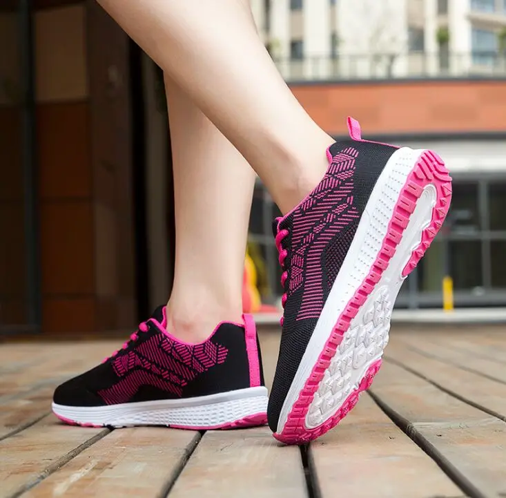 Модные весенние Повседневные Дышащие сетчатые кроссовки Comfort 2019 женская