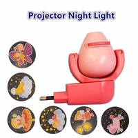 star moon animal projector led projector 6 images sensor eu plug night light lamp for kids children baby bedroom decoration